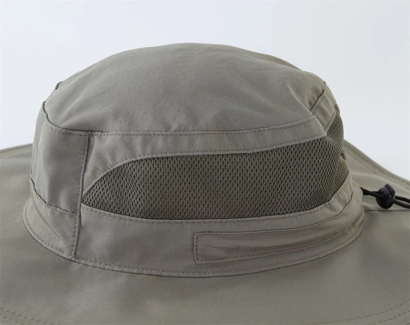 Connectyle Baby Boys Summer Sun Hat UPF 50+ Wide Brim Beach Hat Kids Bucket Fishing Hat S Army Green - Image 4